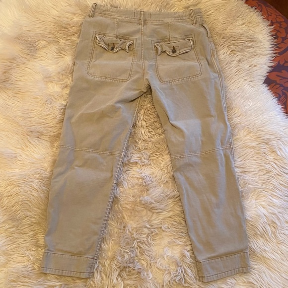 Free People Boyfriend Utility Crop Pants, Sz 27 - Picture 2 of 7